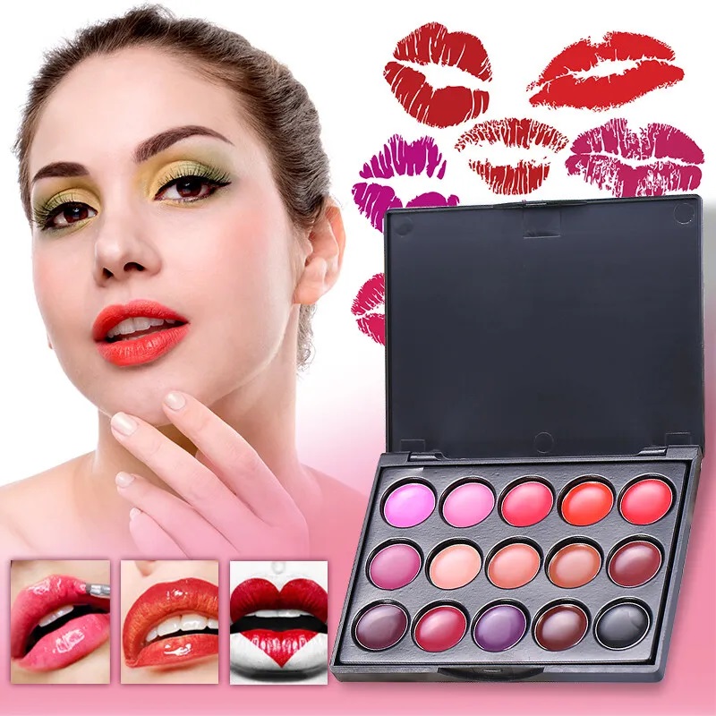 Lip Tint Korean - POPFEEL15 Renk Ruj Paleti Seti Uzun