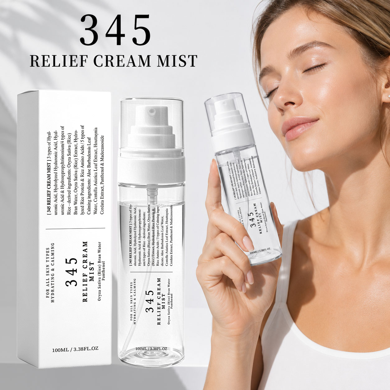Korean Skincare Routine - 345 Rahatlatıcı Krem Mist Kore Cilt