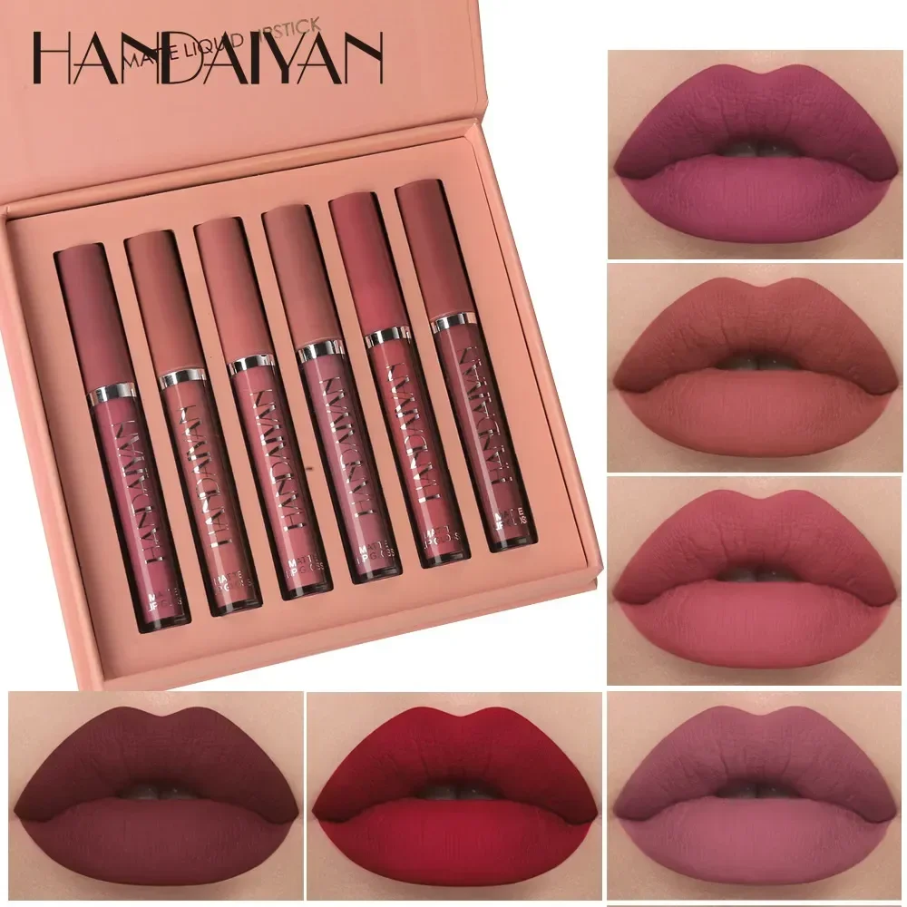 Lip Tint Korean - HANDAIYAN 6 PCS Ruj Seti makyaj