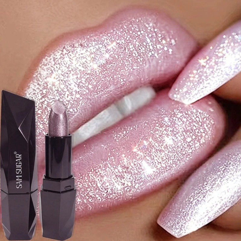 Lip Tint Korean - 6 Renk Sedefli Pembe Metalik Simli